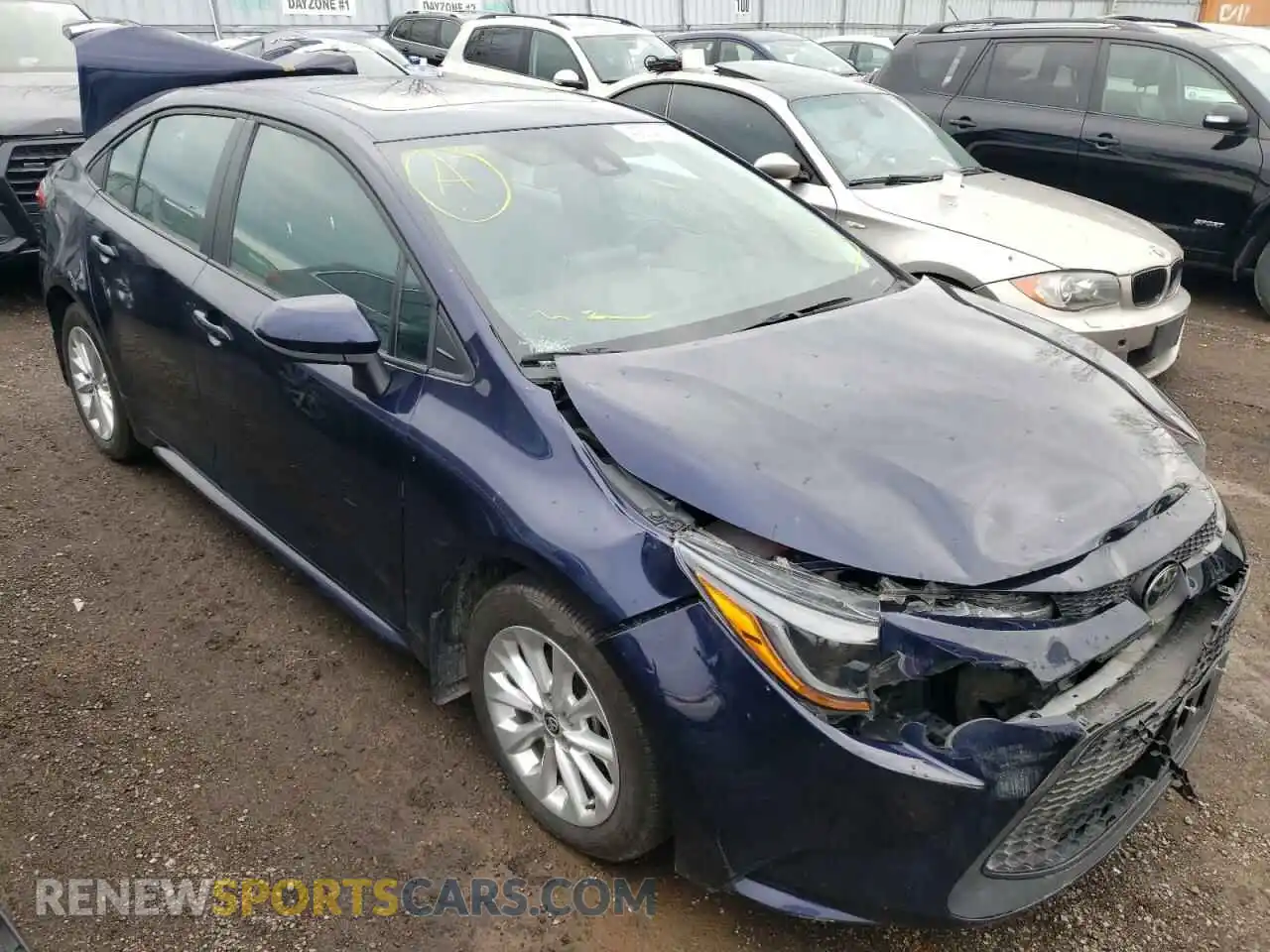 1 fotografías del automóvil dañado 5YFBPRBE3LP118295 TOYOTA COROLLA 2020
