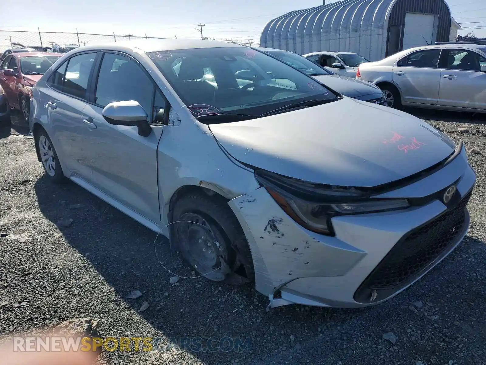 1 Photograph of a damaged car 5YFBPRBE4LP002670 TOYOTA COROLLA 2020