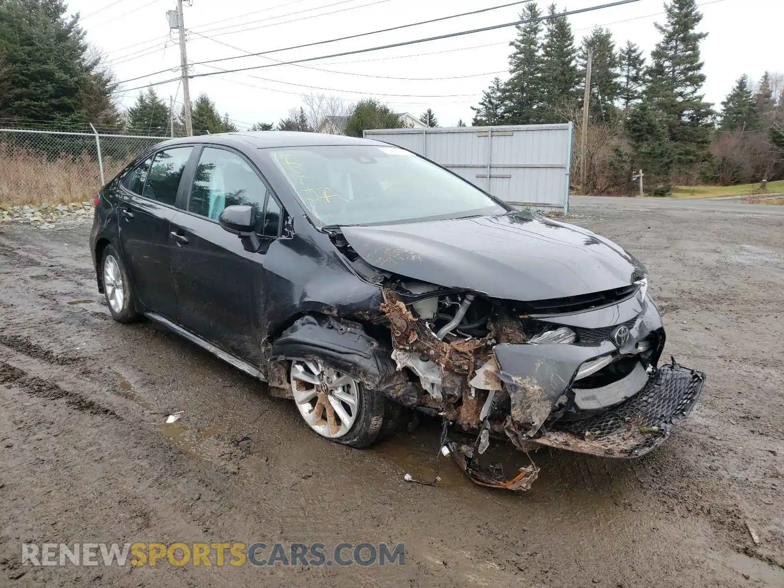 1 Photograph of a damaged car 5YFBPRBE5LP019011 TOYOTA COROLLA 2020