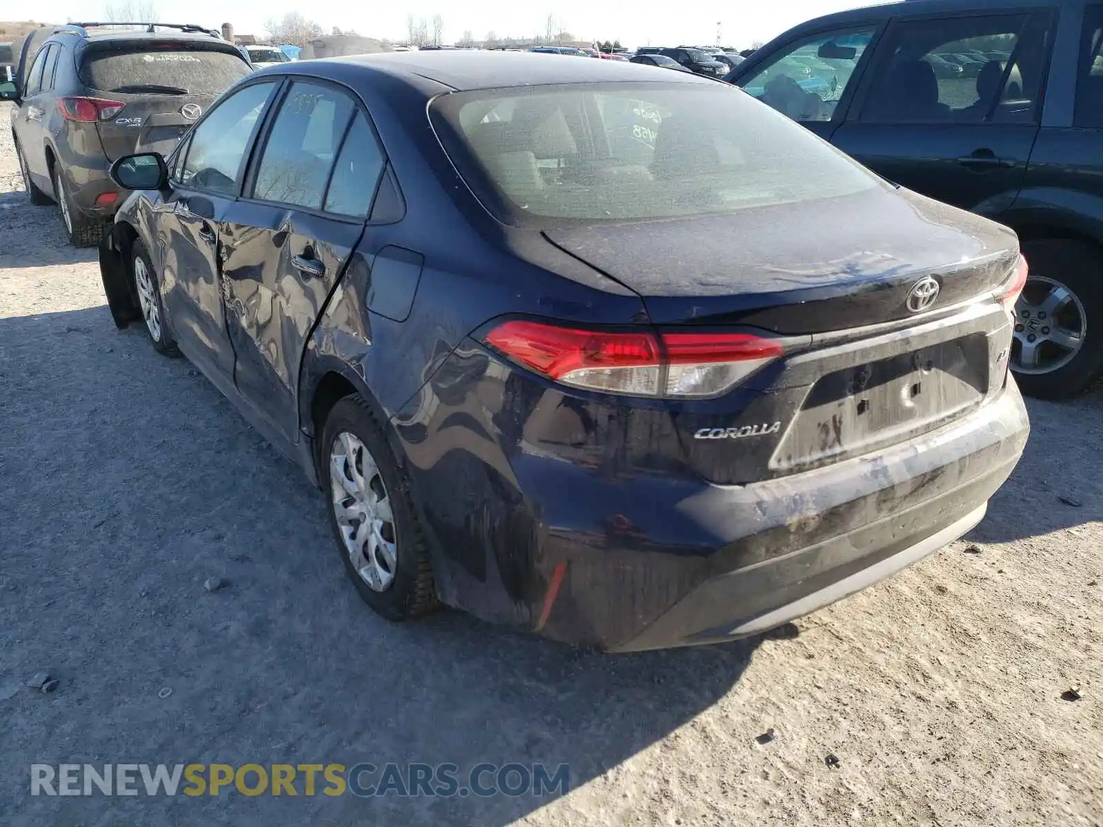 3 Photograph of a damaged car 5YFBPRBE5LP030994 TOYOTA COROLLA 2020