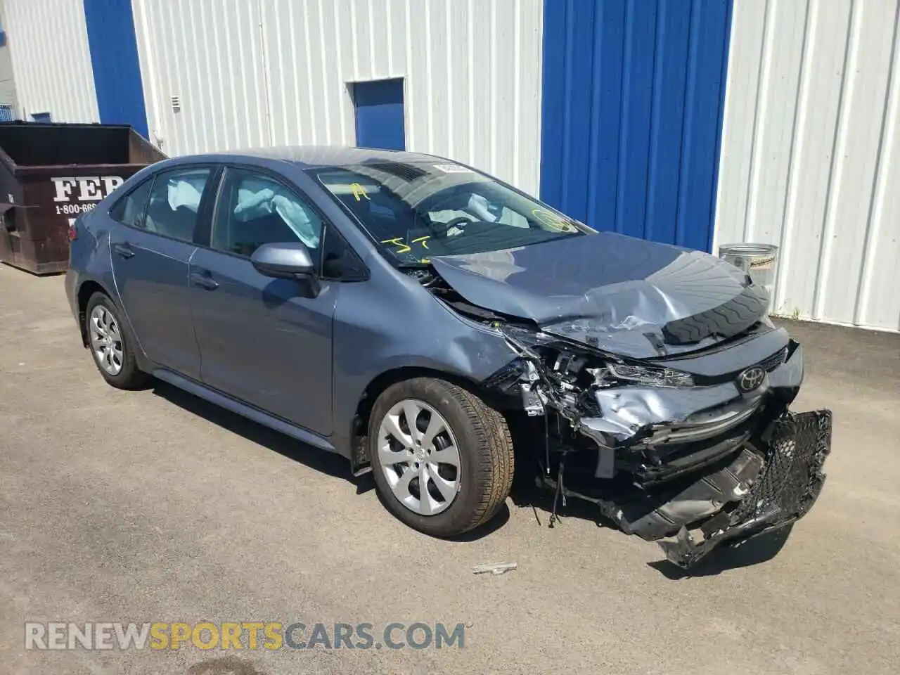 1 Photograph of a damaged car 5YFBPRBE6LP003111 TOYOTA COROLLA 2020
