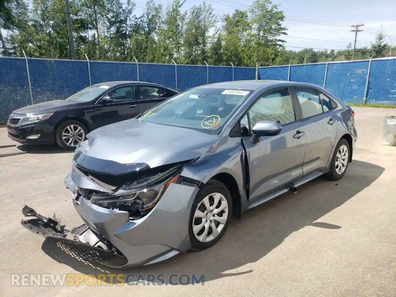 2 Photograph of a damaged car 5YFBPRBE6LP003111 TOYOTA COROLLA 2020
