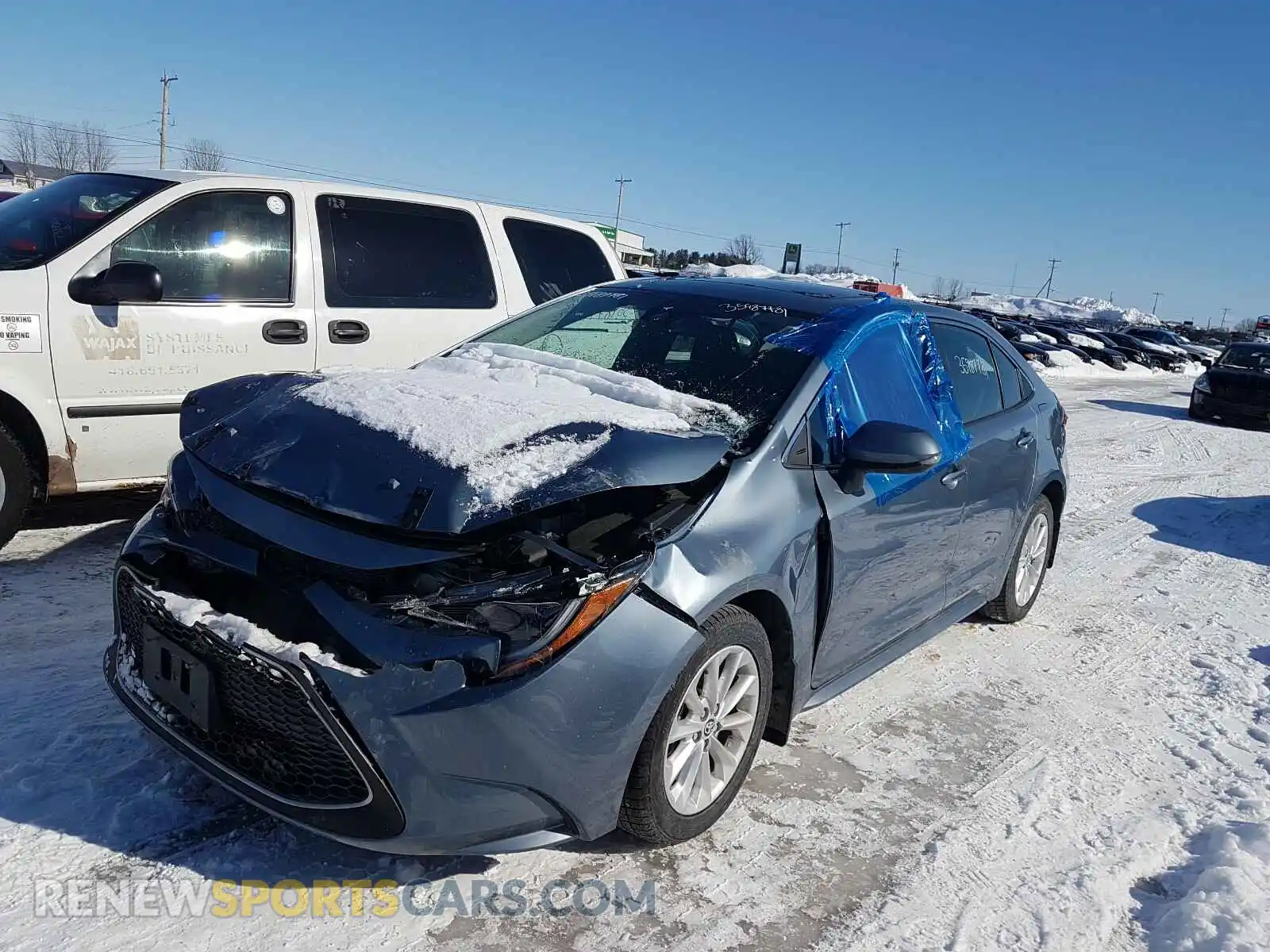 2 Photograph of a damaged car 5YFBPRBE6LP007451 TOYOTA COROLLA 2020