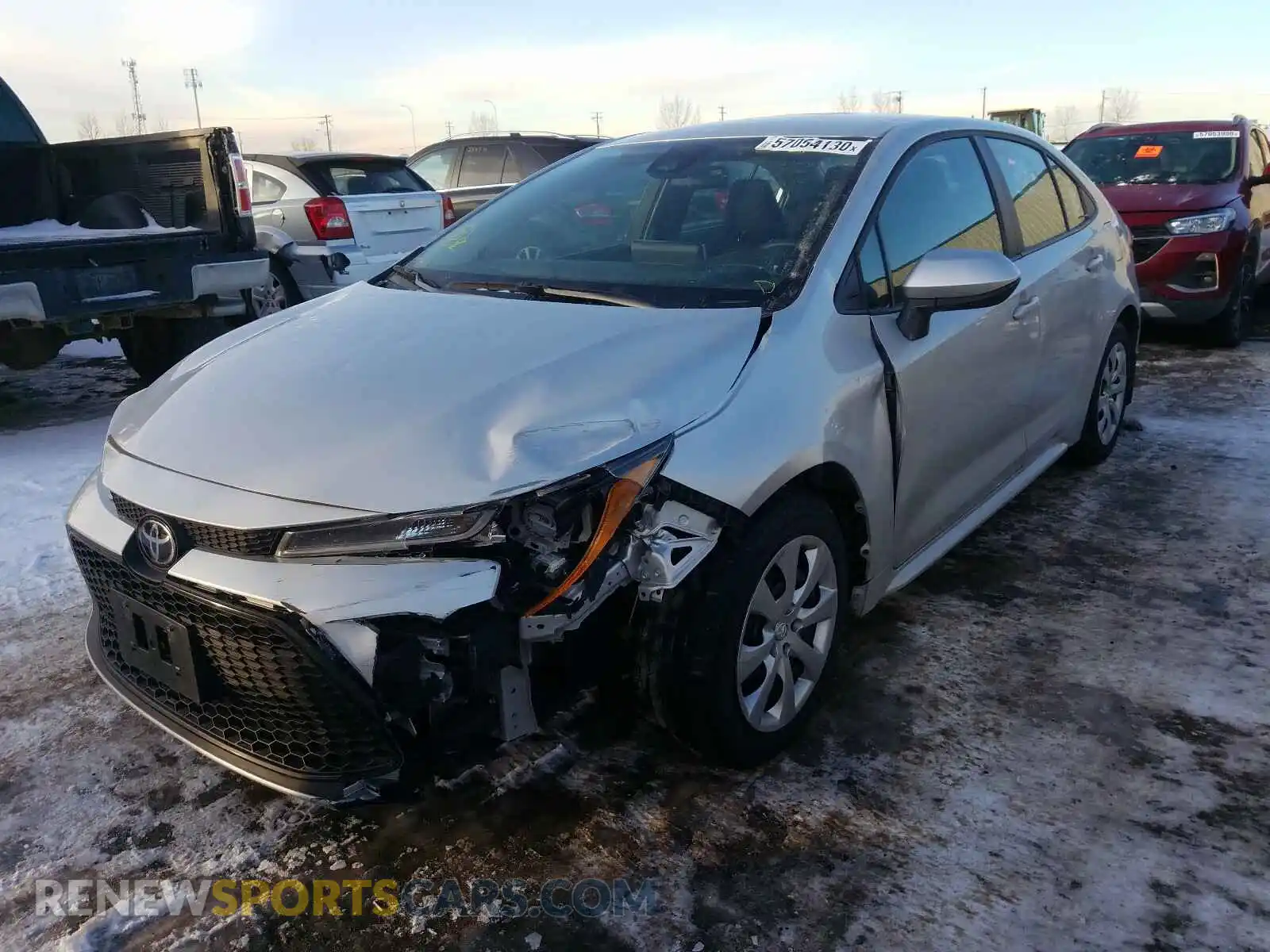 2 Photograph of a damaged car 5YFBPRBE6LP010219 TOYOTA COROLLA 2020