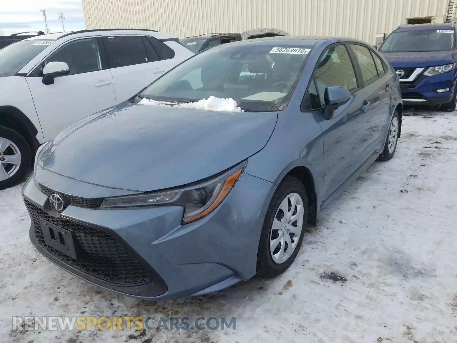 2 Photograph of a damaged car 5YFBPRBE7LP017163 TOYOTA COROLLA 2020