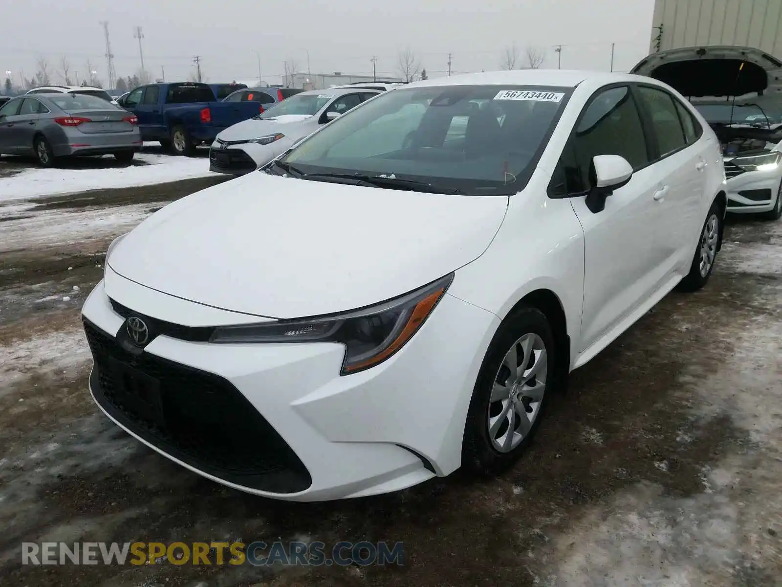 2 Photograph of a damaged car 5YFBPRBE9LP011347 TOYOTA COROLLA 2020