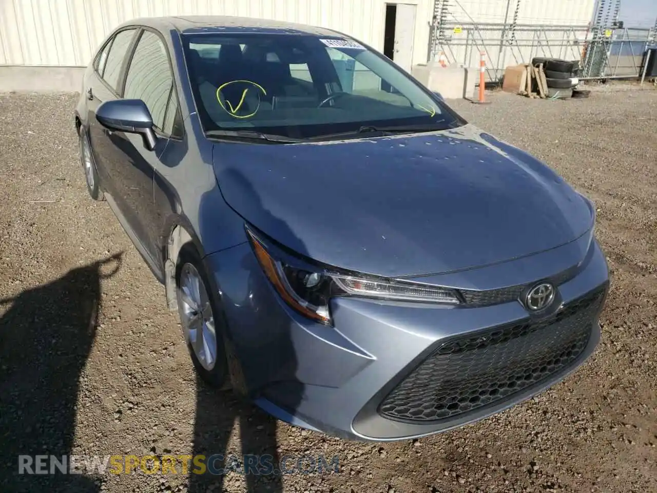 1 Photograph of a damaged car 5YFBPRBE9LP093029 TOYOTA COROLLA 2020