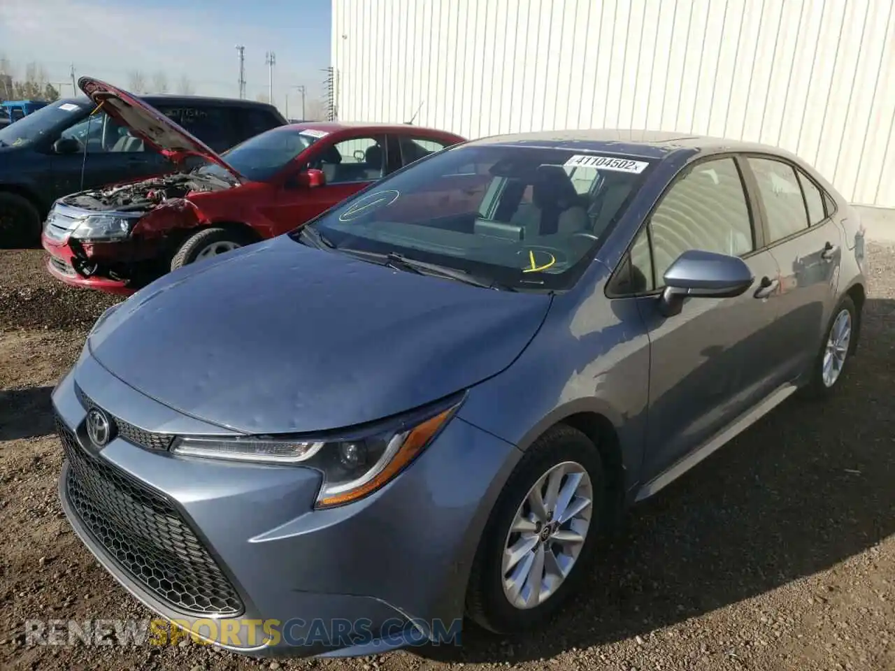 2 Photograph of a damaged car 5YFBPRBE9LP093029 TOYOTA COROLLA 2020