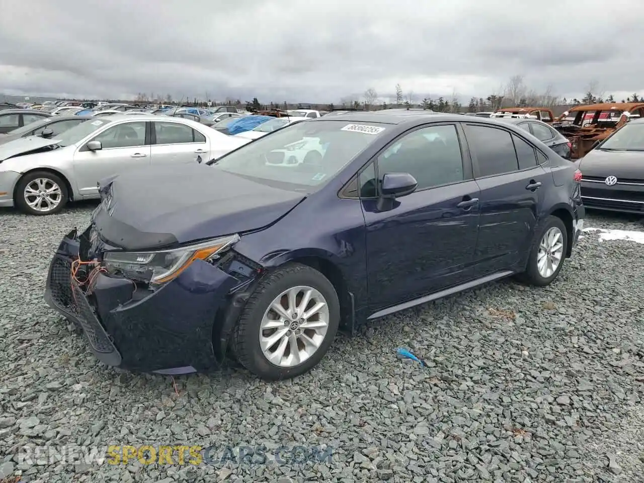 1 Photograph of a damaged car 5YFBPRBEXLP039724 TOYOTA COROLLA 2020