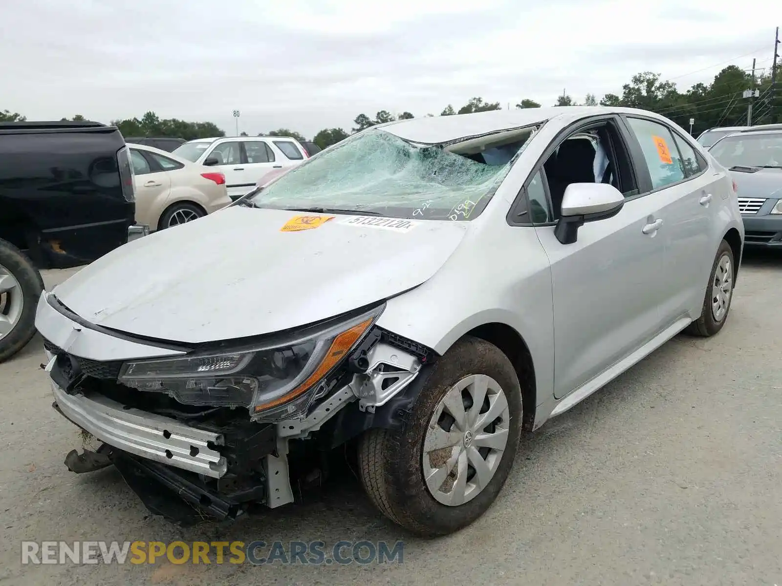 2 Photograph of a damaged car 5YFDPRAE1LP020599 TOYOTA COROLLA 2020