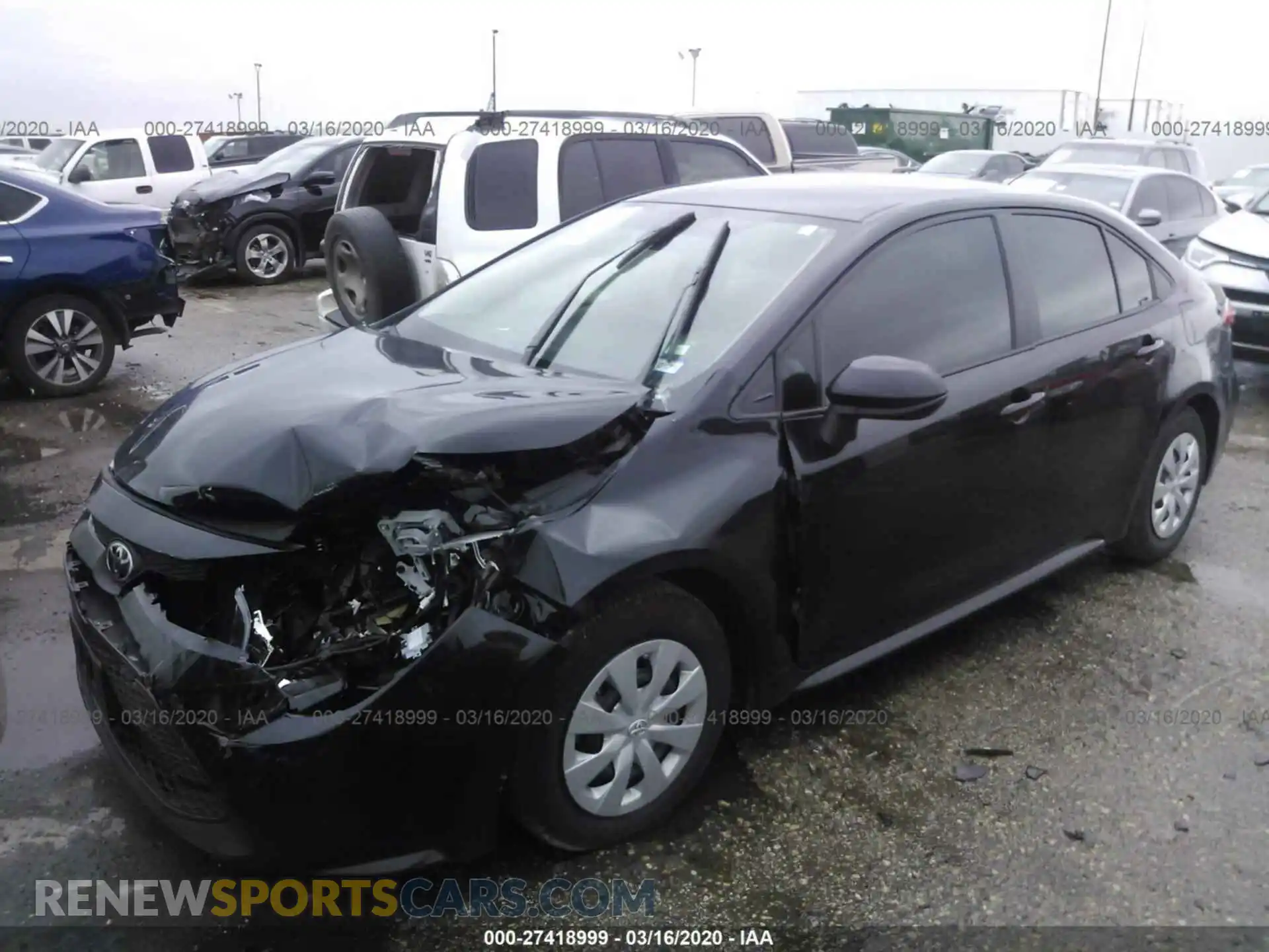 2 Photograph of a damaged car 5YFDPRAE1LP060164 TOYOTA COROLLA 2020