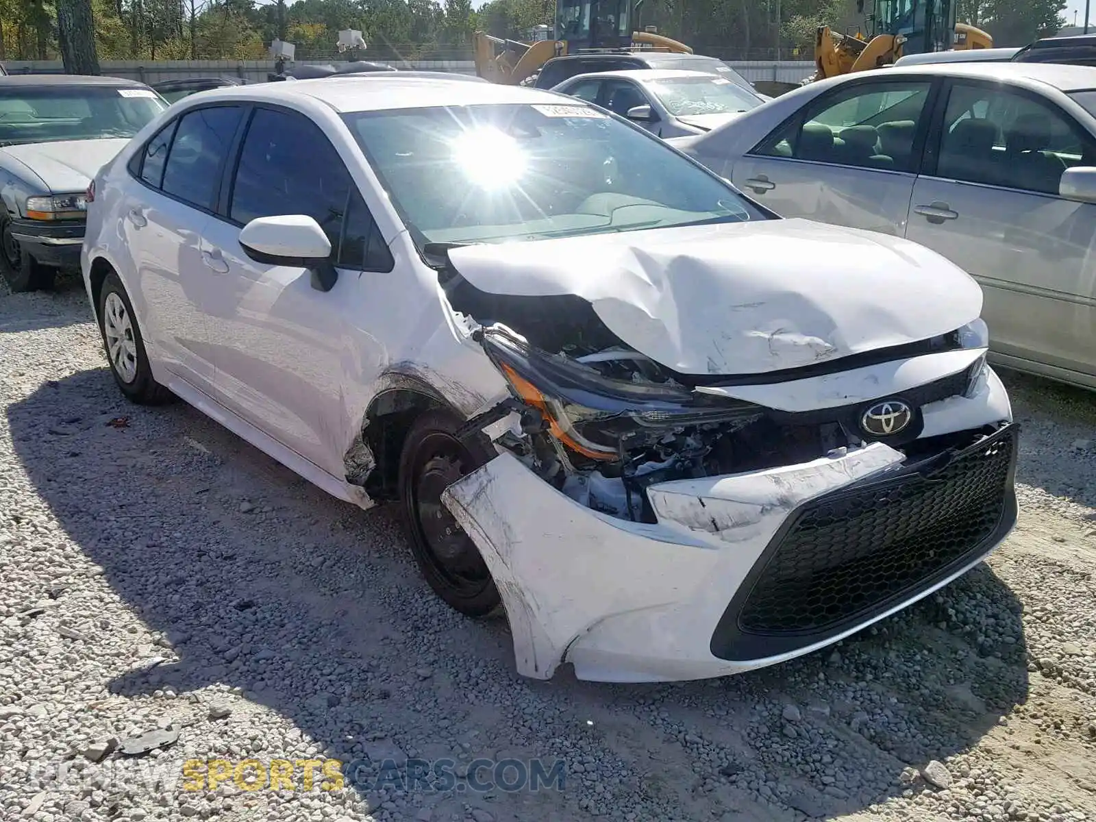 1 Photograph of a damaged car 5YFDPRAE2LP009787 TOYOTA COROLLA 2020