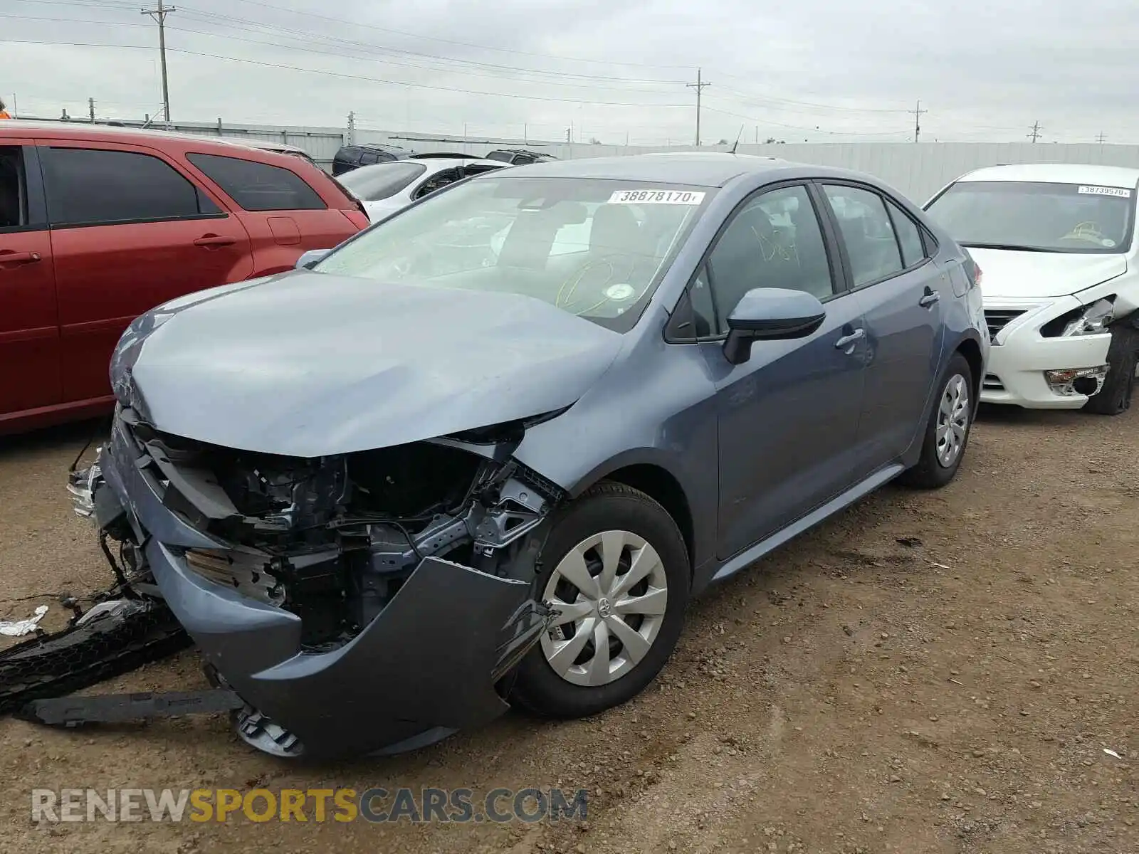 2 Photograph of a damaged car 5YFDPRAE2LP051134 TOYOTA COROLLA 2020