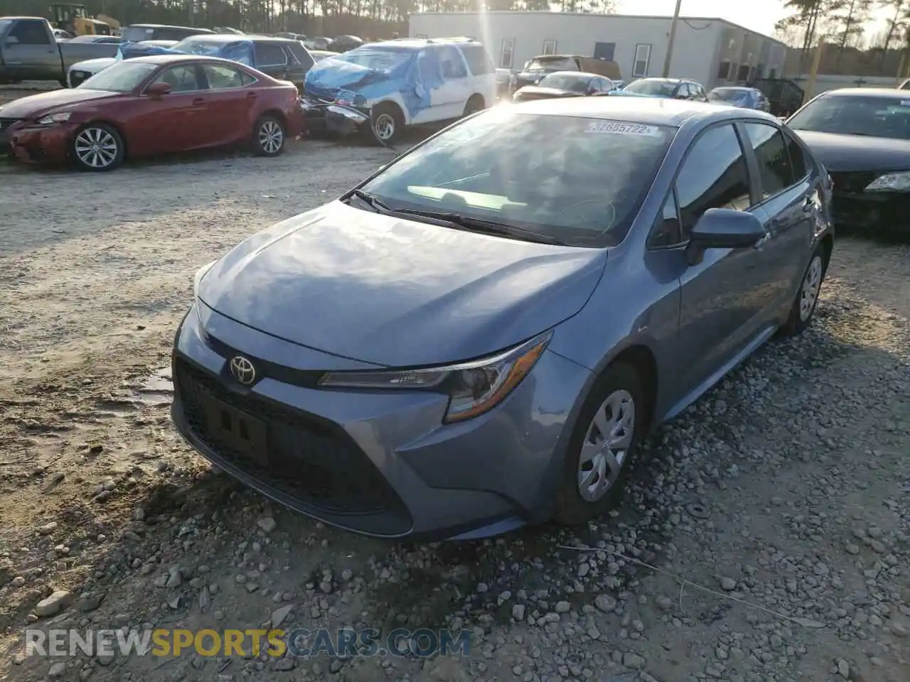 2 Photograph of a damaged car 5YFDPRAE2LP053403 TOYOTA COROLLA 2020