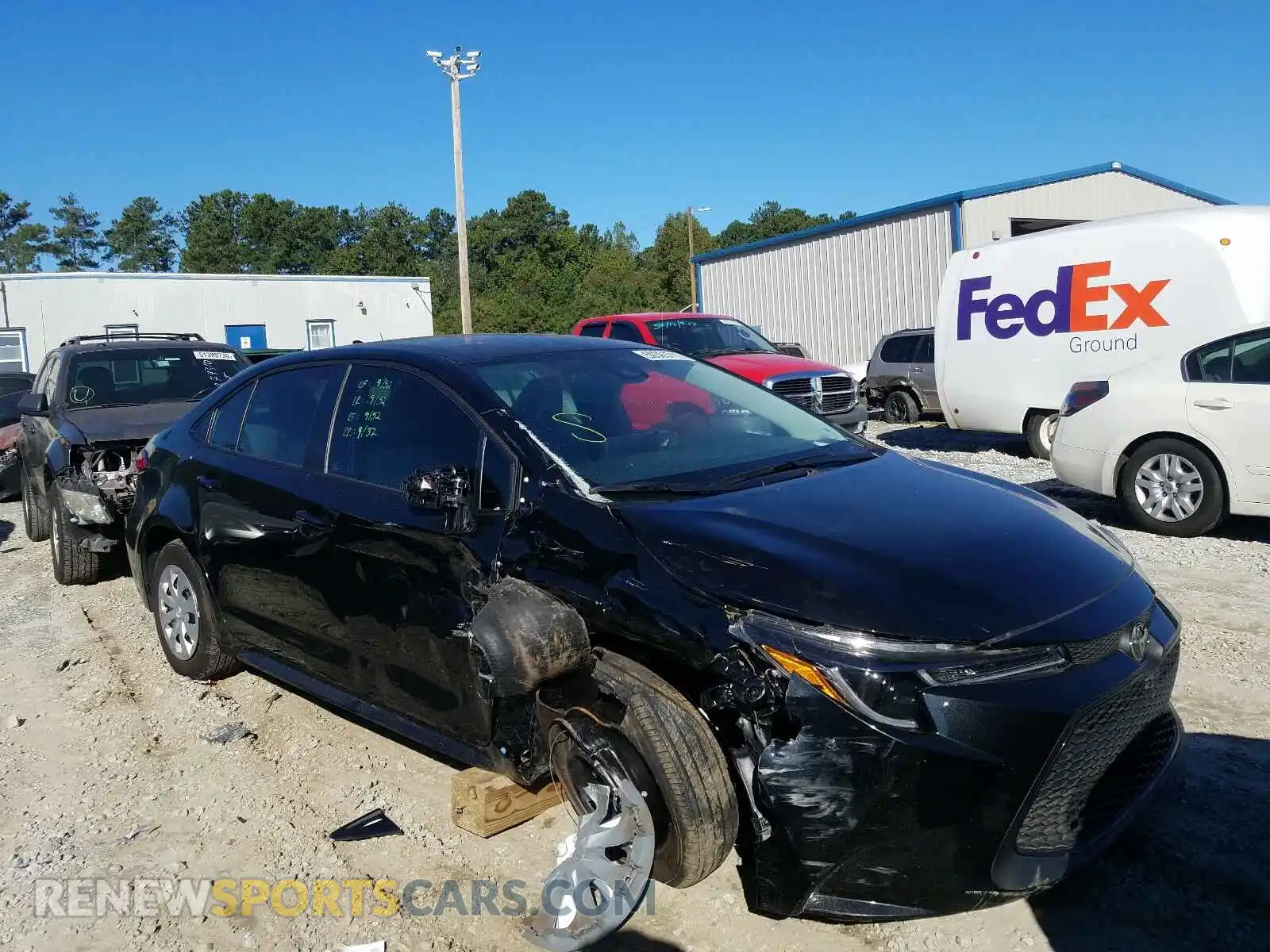 1 Photograph of a damaged car 5YFDPRAE2LP055846 TOYOTA COROLLA 2020