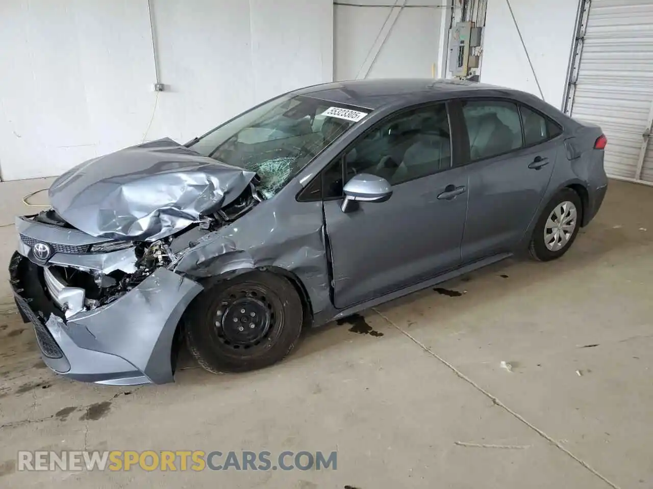 1 Photograph of a damaged car 5YFDPRAE2LP106102 TOYOTA COROLLA 2020