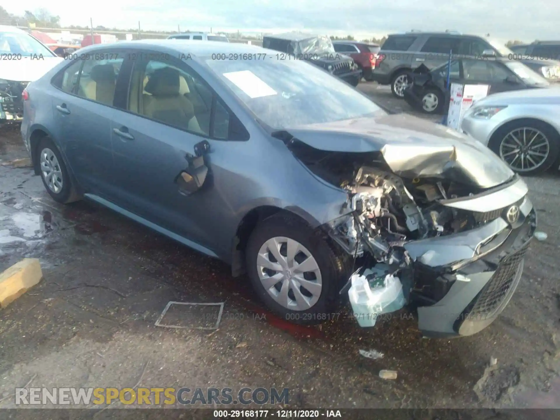 1 Photograph of a damaged car 5YFDPRAE3LP003741 TOYOTA COROLLA 2020