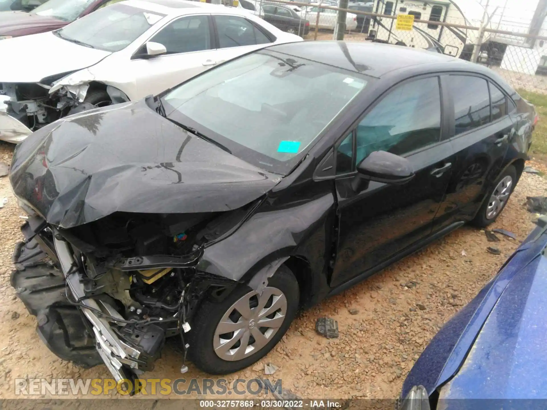 2 Photograph of a damaged car 5YFDPRAE4LP038241 TOYOTA COROLLA 2020