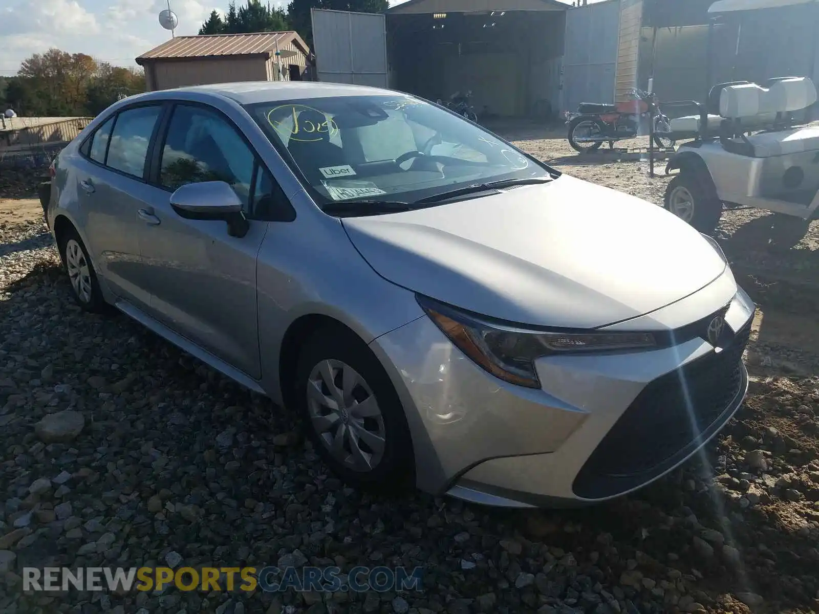 1 Photograph of a damaged car 5YFDPRAE4LP044038 TOYOTA COROLLA 2020