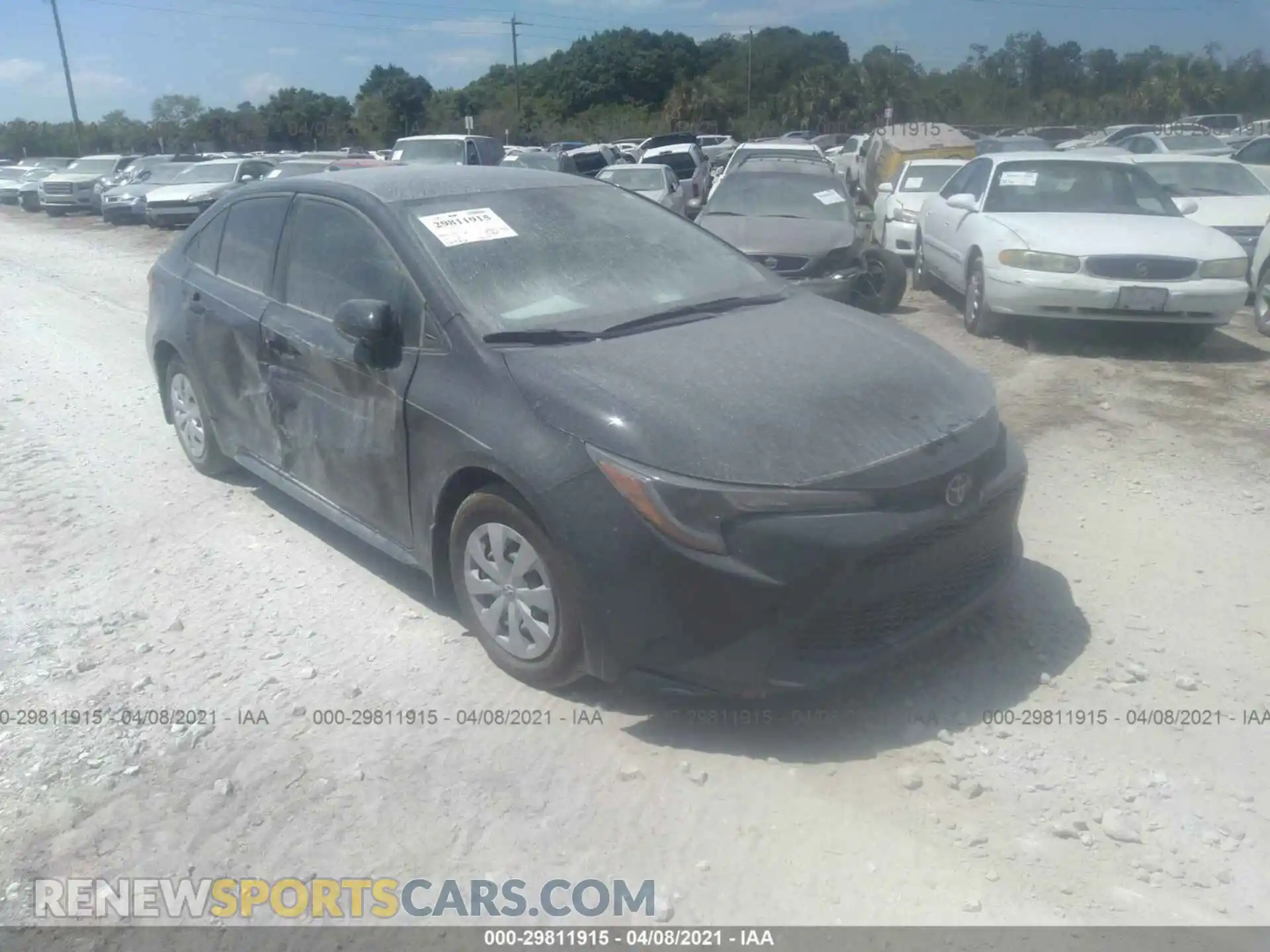 1 Photograph of a damaged car 5YFDPRAE4LP066797 TOYOTA COROLLA 2020