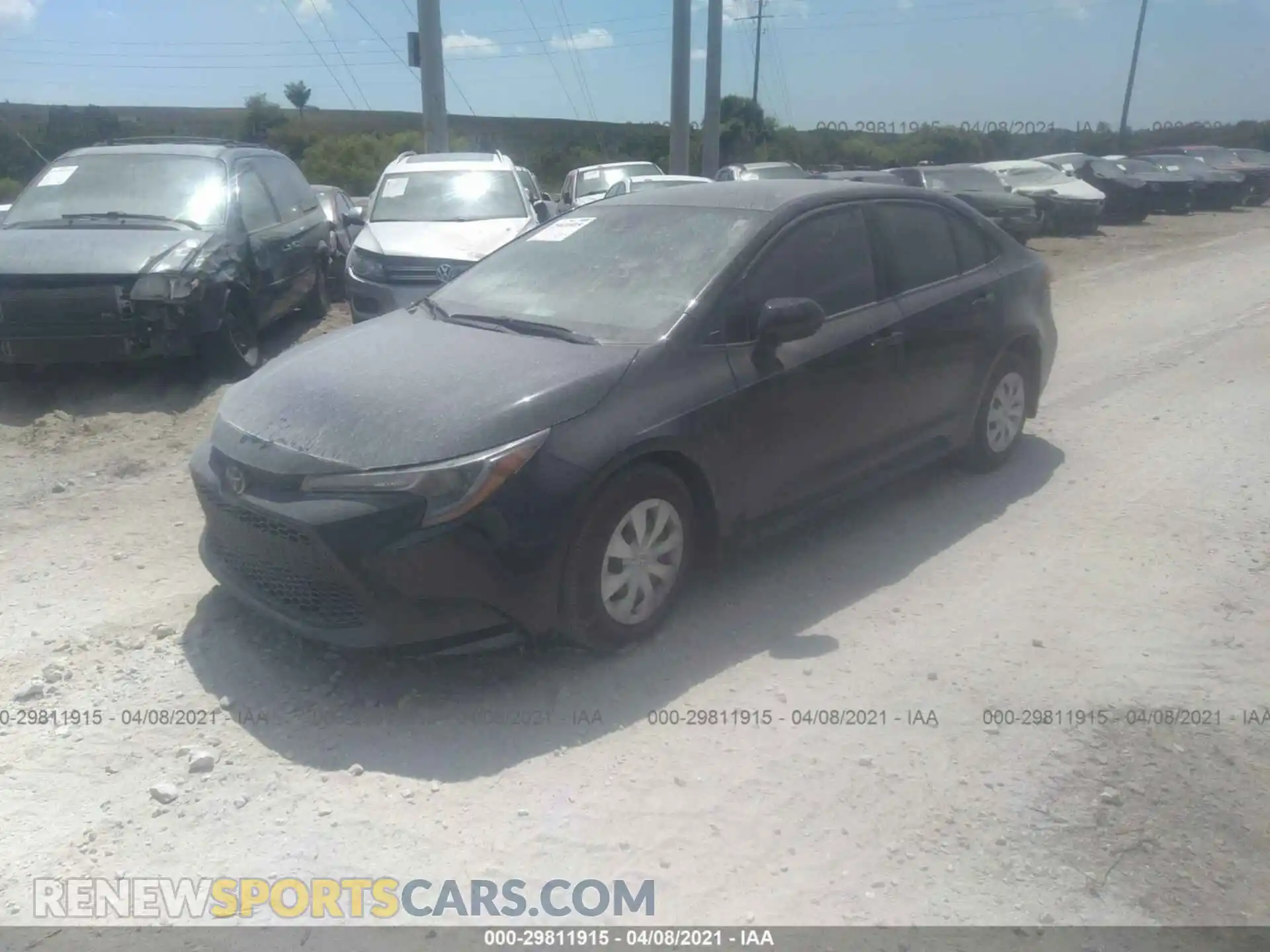 2 Photograph of a damaged car 5YFDPRAE4LP066797 TOYOTA COROLLA 2020