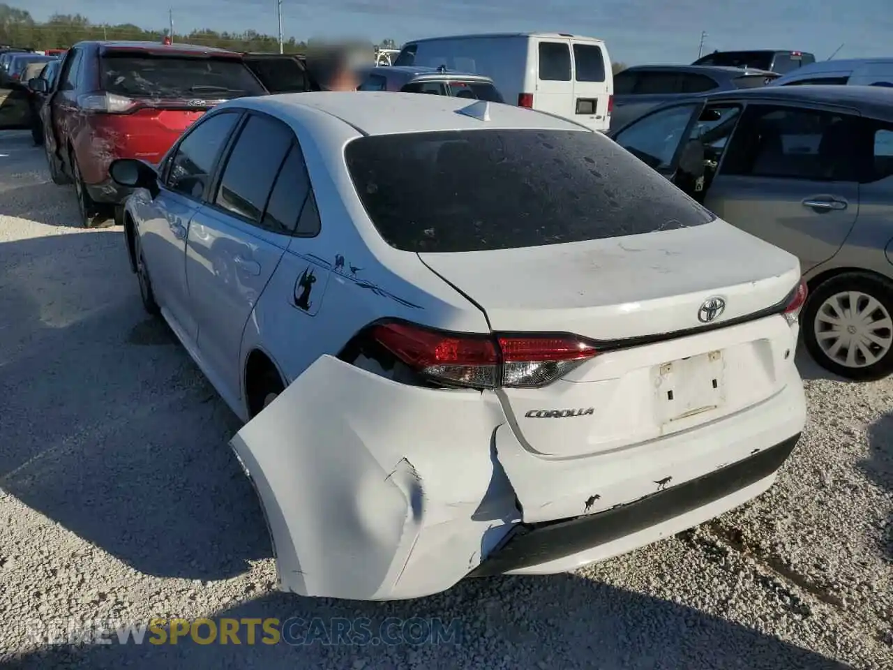 3 Photograph of a damaged car 5YFDPRAE5LP064234 TOYOTA COROLLA 2020
