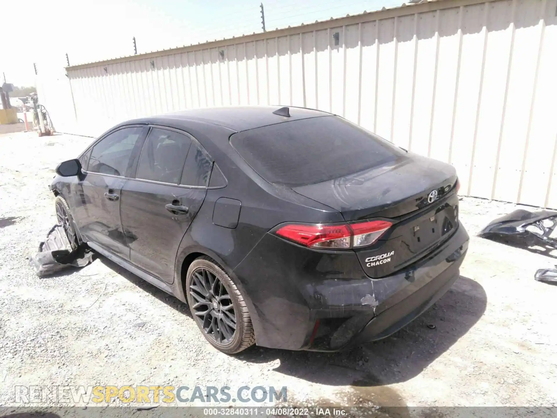 3 fotografías del automóvil dañado 5YFDPRAE6LP080359 TOYOTA COROLLA 2020