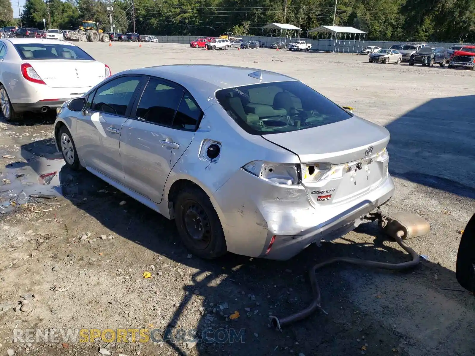 3 fotografías del automóvil dañado 5YFDPRAE6LP137207 TOYOTA COROLLA 2020
