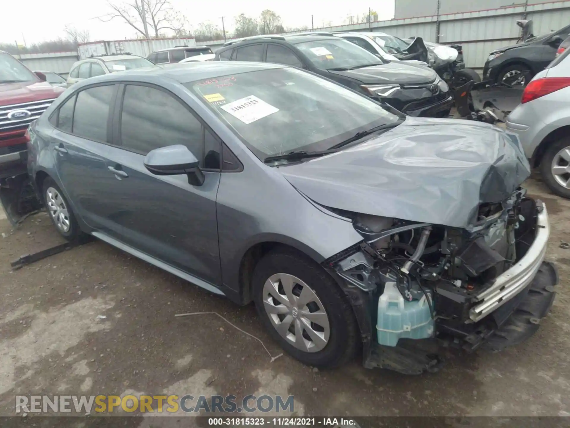 1 Photograph of a damaged car 5YFDPRAE7LP104765 TOYOTA COROLLA 2020