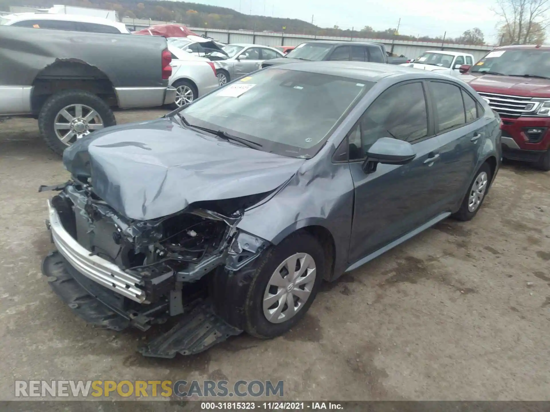 2 Photograph of a damaged car 5YFDPRAE7LP104765 TOYOTA COROLLA 2020