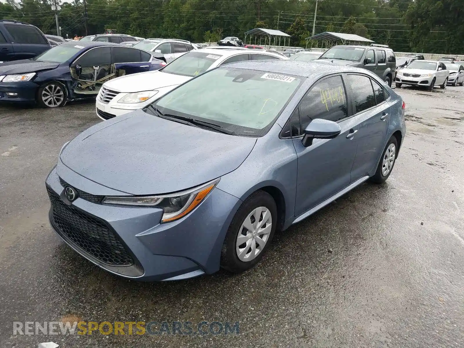 2 Photograph of a damaged car 5YFDPRAE8LP061456 TOYOTA COROLLA 2020