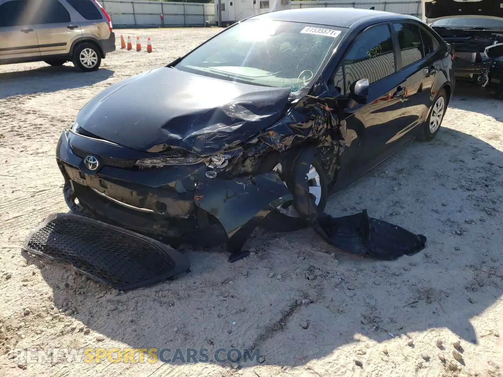 2 Photograph of a damaged car 5YFDPRAEXLP053326 TOYOTA COROLLA 2020