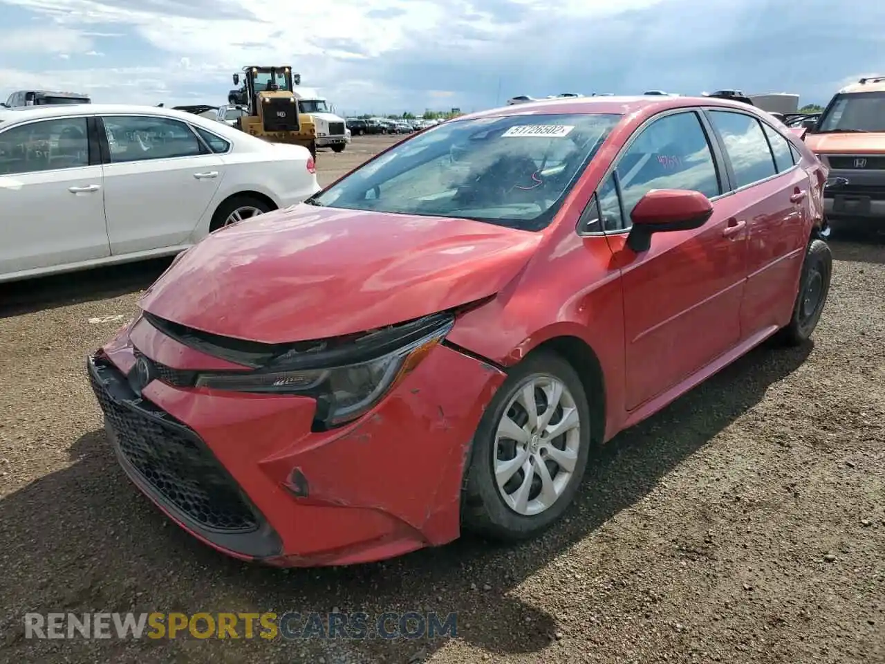 2 Photograph of a damaged car 5YFEPRAE0LP004253 TOYOTA COROLLA 2020