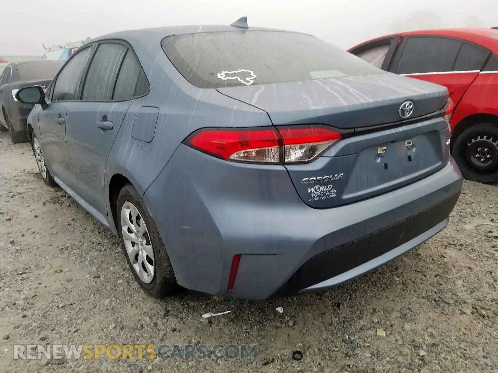 3 fotografías del automóvil dañado 5YFEPRAE0LP016404 TOYOTA COROLLA 2020