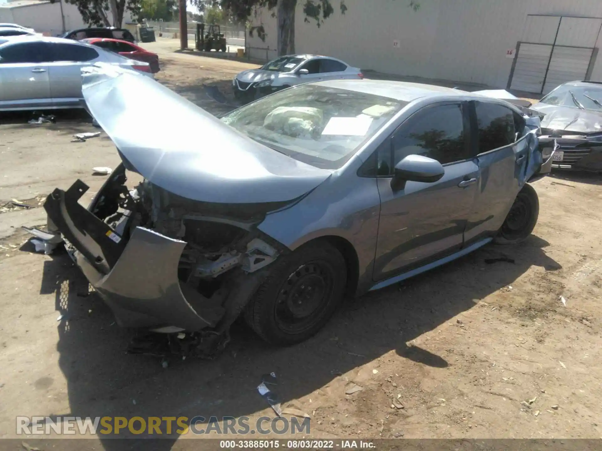 2 Photograph of a damaged car 5YFEPRAE0LP016483 TOYOTA COROLLA 2020