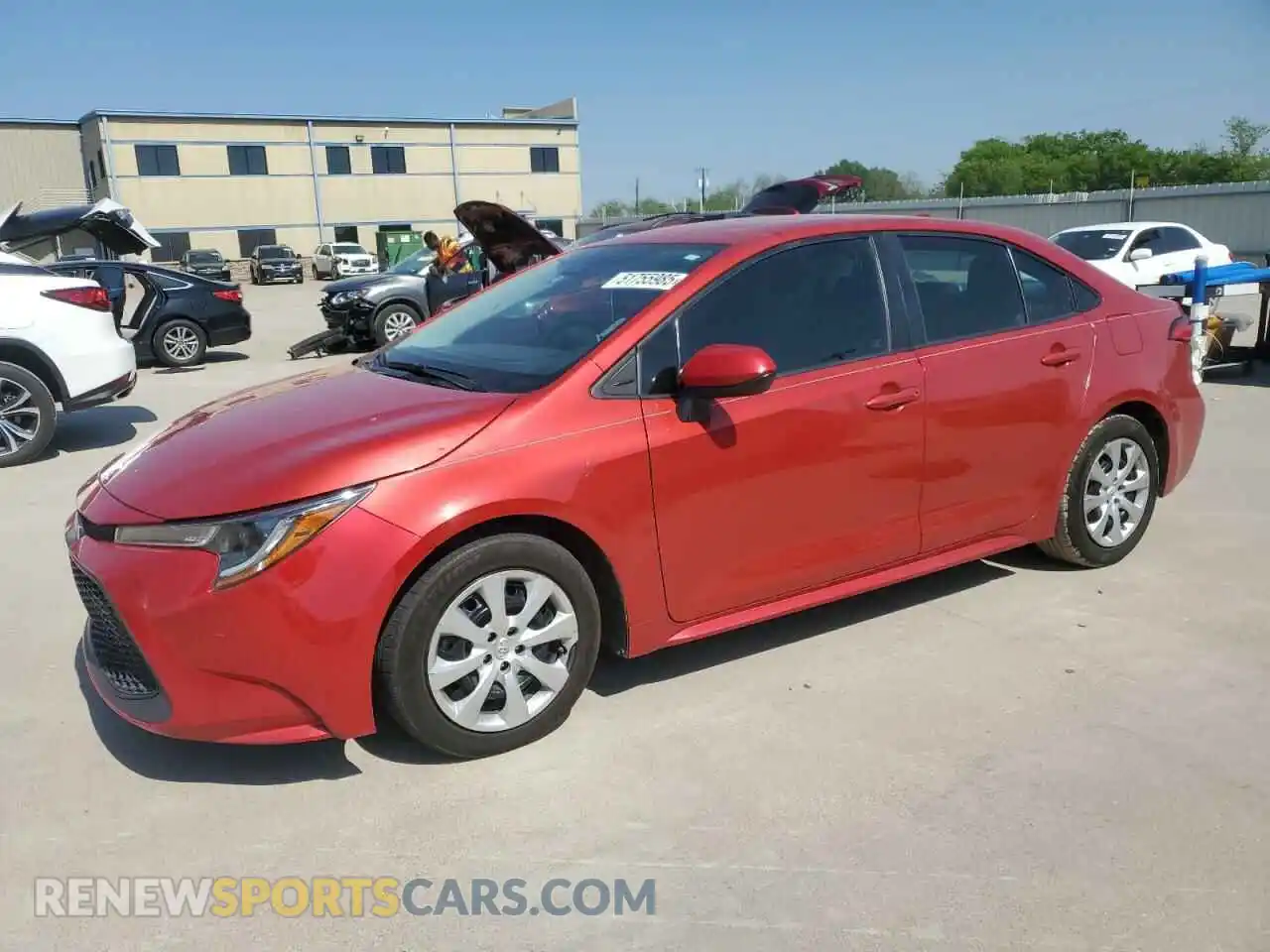 1 Photograph of a damaged car 5YFEPRAE0LP020033 TOYOTA COROLLA 2020