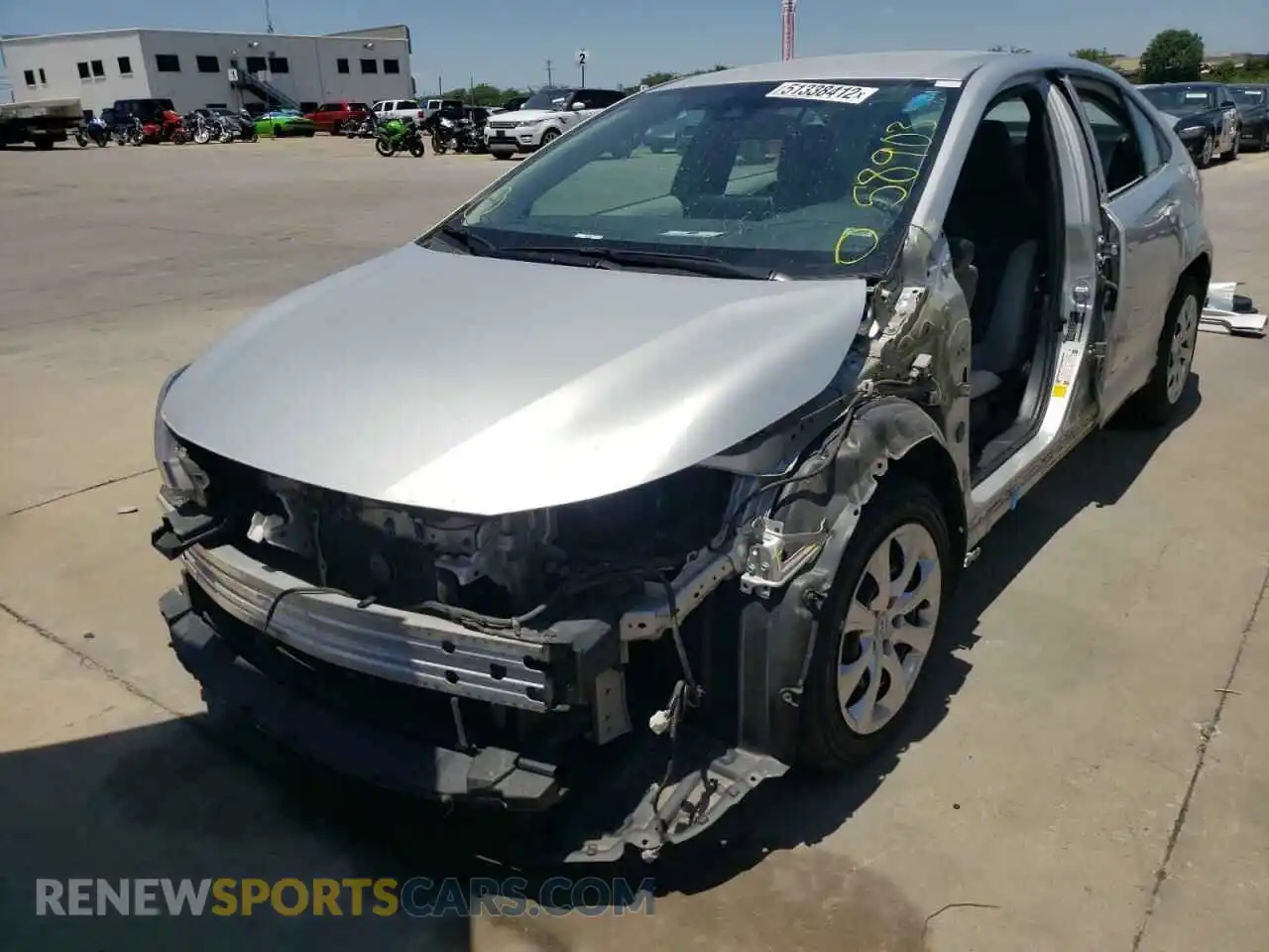 2 Photograph of a damaged car 5YFEPRAE0LP027743 TOYOTA COROLLA 2020