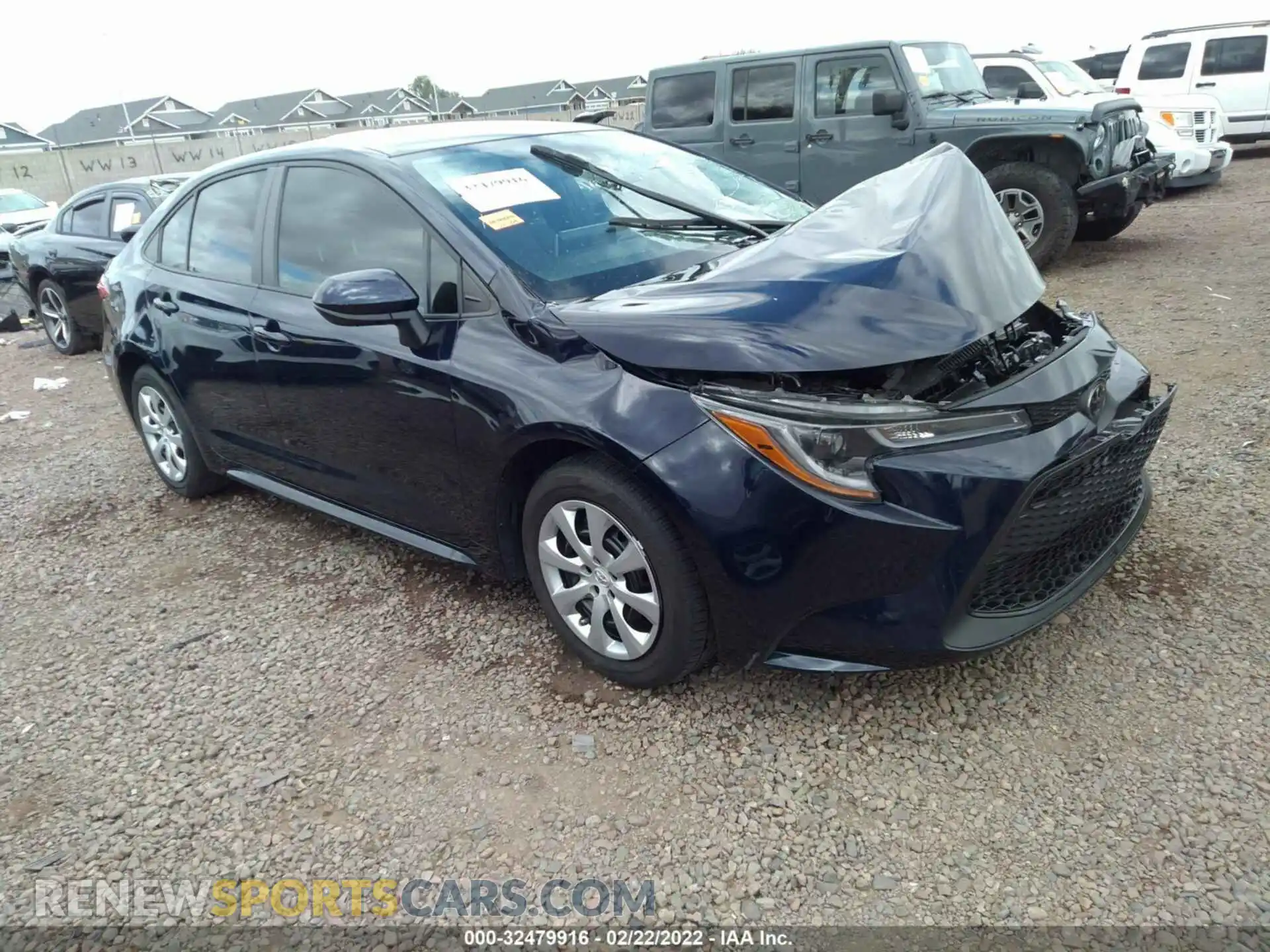 1 Photograph of a damaged car 5YFEPRAE0LP031503 TOYOTA COROLLA 2020