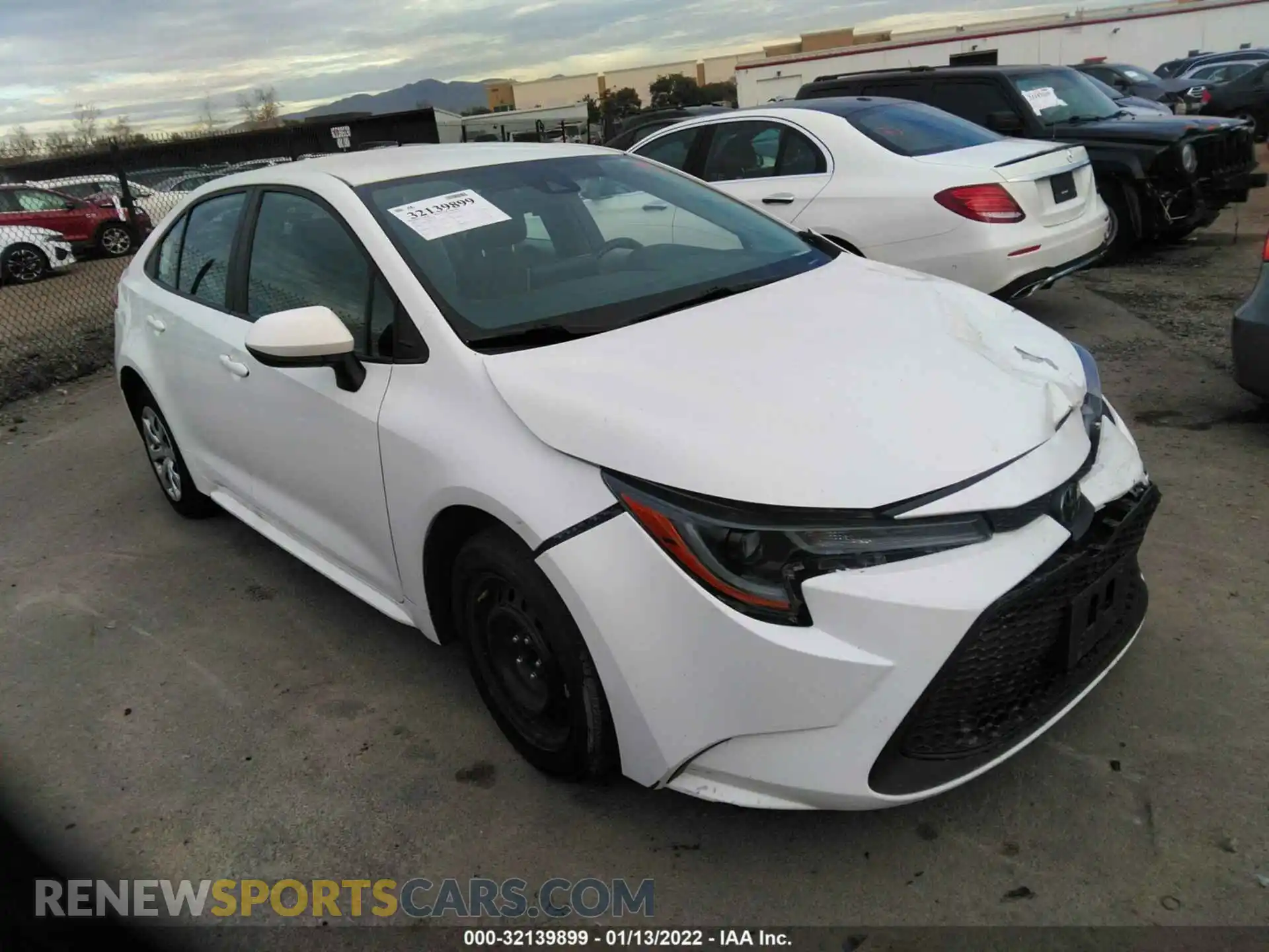 1 Photograph of a damaged car 5YFEPRAE0LP032120 TOYOTA COROLLA 2020