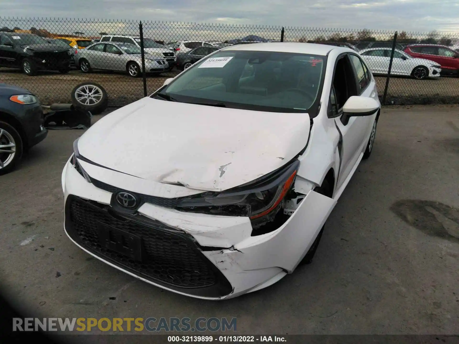 2 Photograph of a damaged car 5YFEPRAE0LP032120 TOYOTA COROLLA 2020