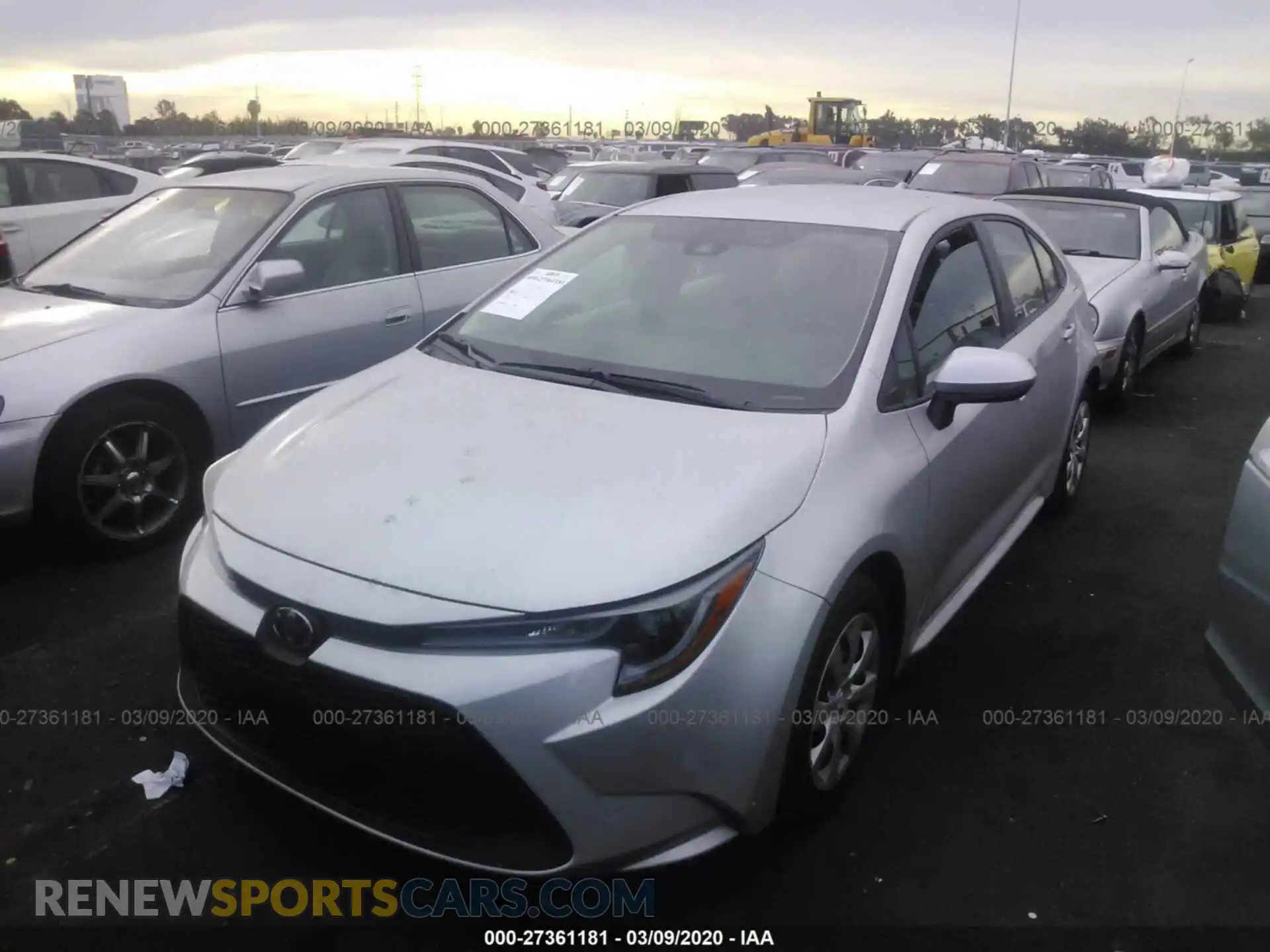 2 Photograph of a damaged car 5YFEPRAE0LP033185 TOYOTA COROLLA 2020