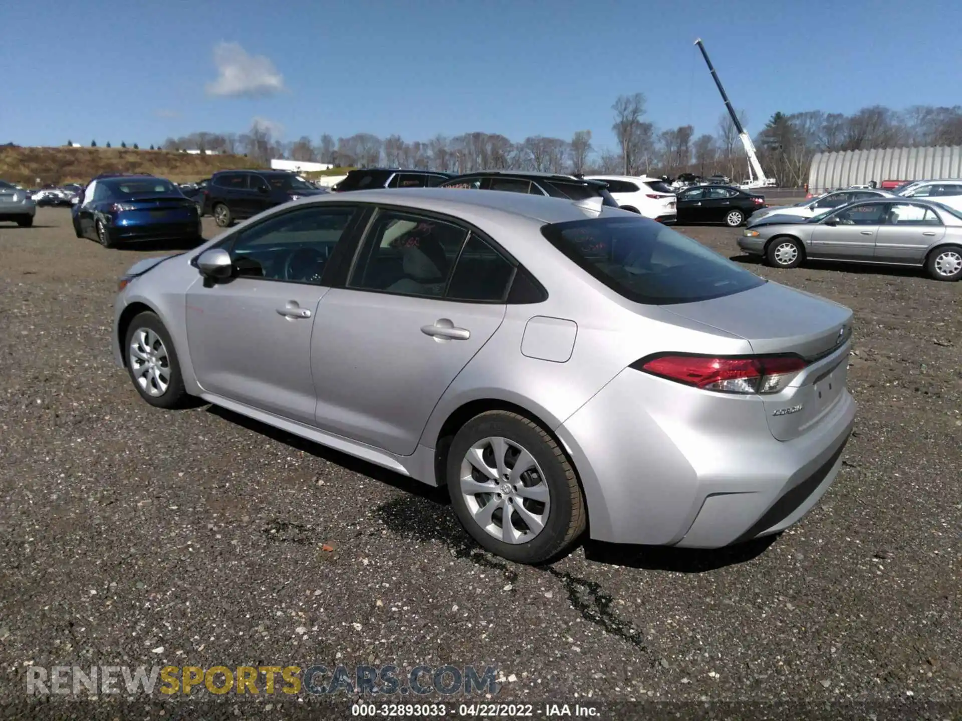 3 Photograph of a damaged car 5YFEPRAE0LP034448 TOYOTA COROLLA 2020