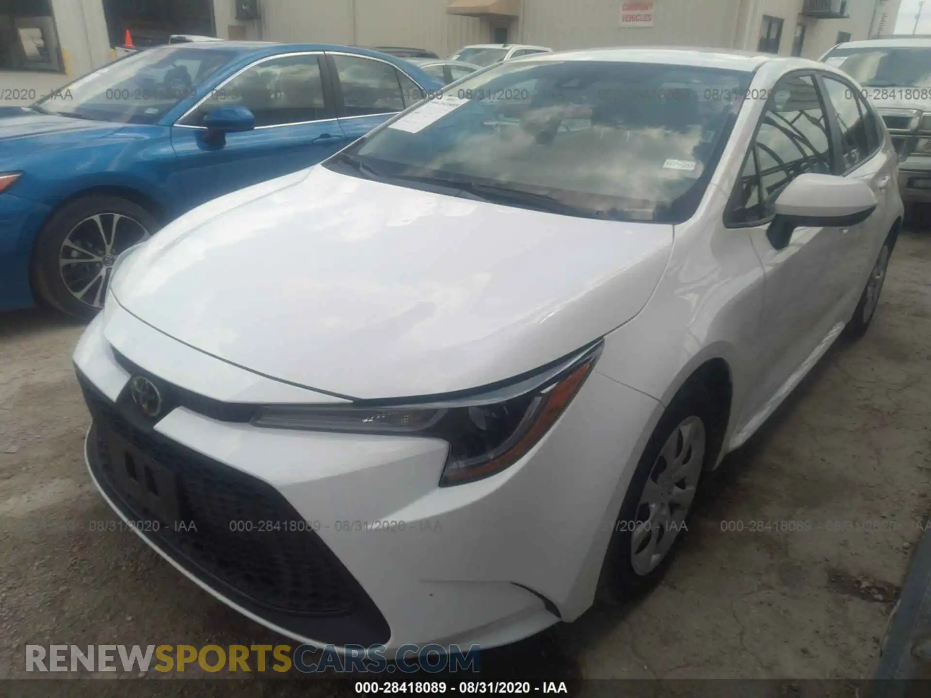 2 Photograph of a damaged car 5YFEPRAE0LP039357 TOYOTA COROLLA 2020