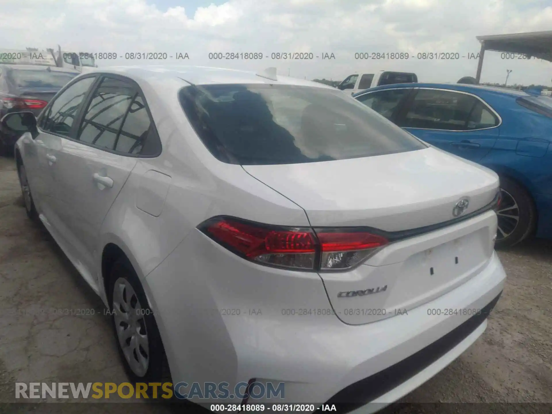 3 Photograph of a damaged car 5YFEPRAE0LP039357 TOYOTA COROLLA 2020
