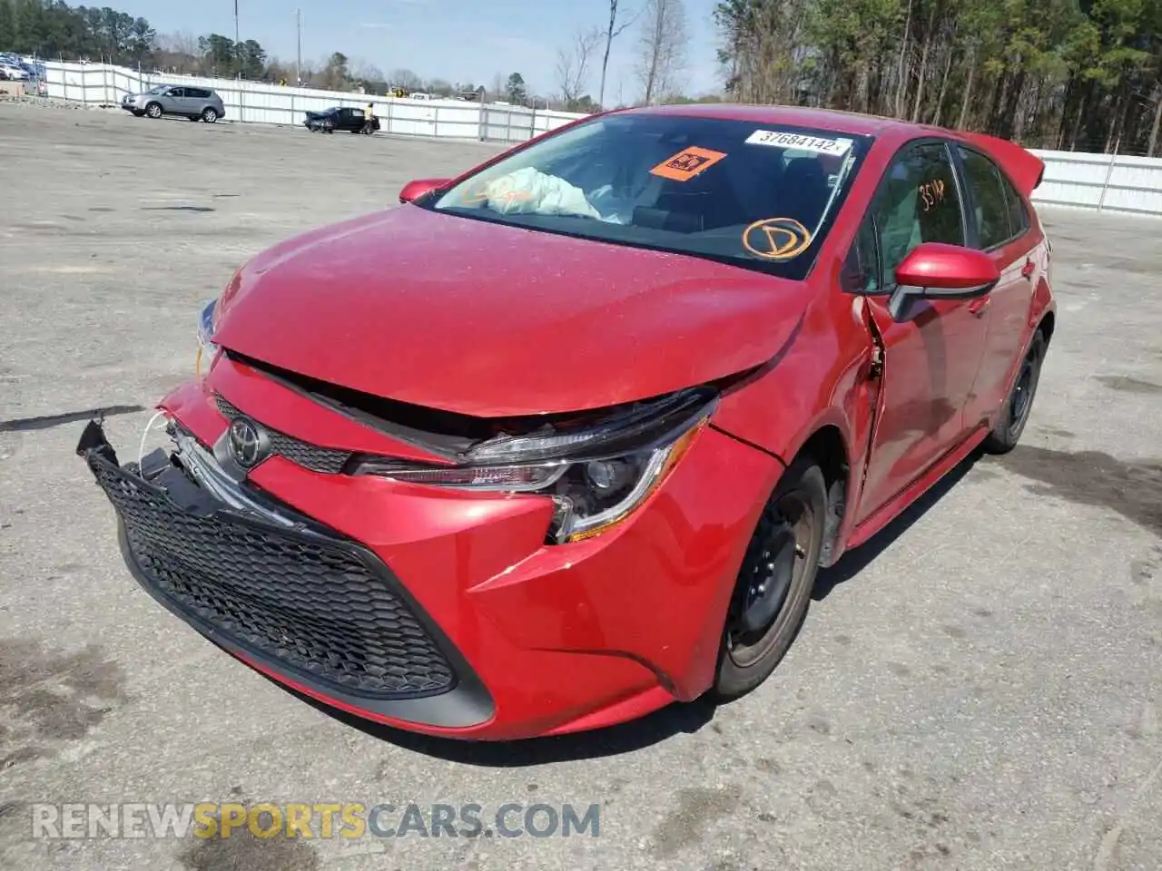 2 Photograph of a damaged car 5YFEPRAE0LP044879 TOYOTA COROLLA 2020