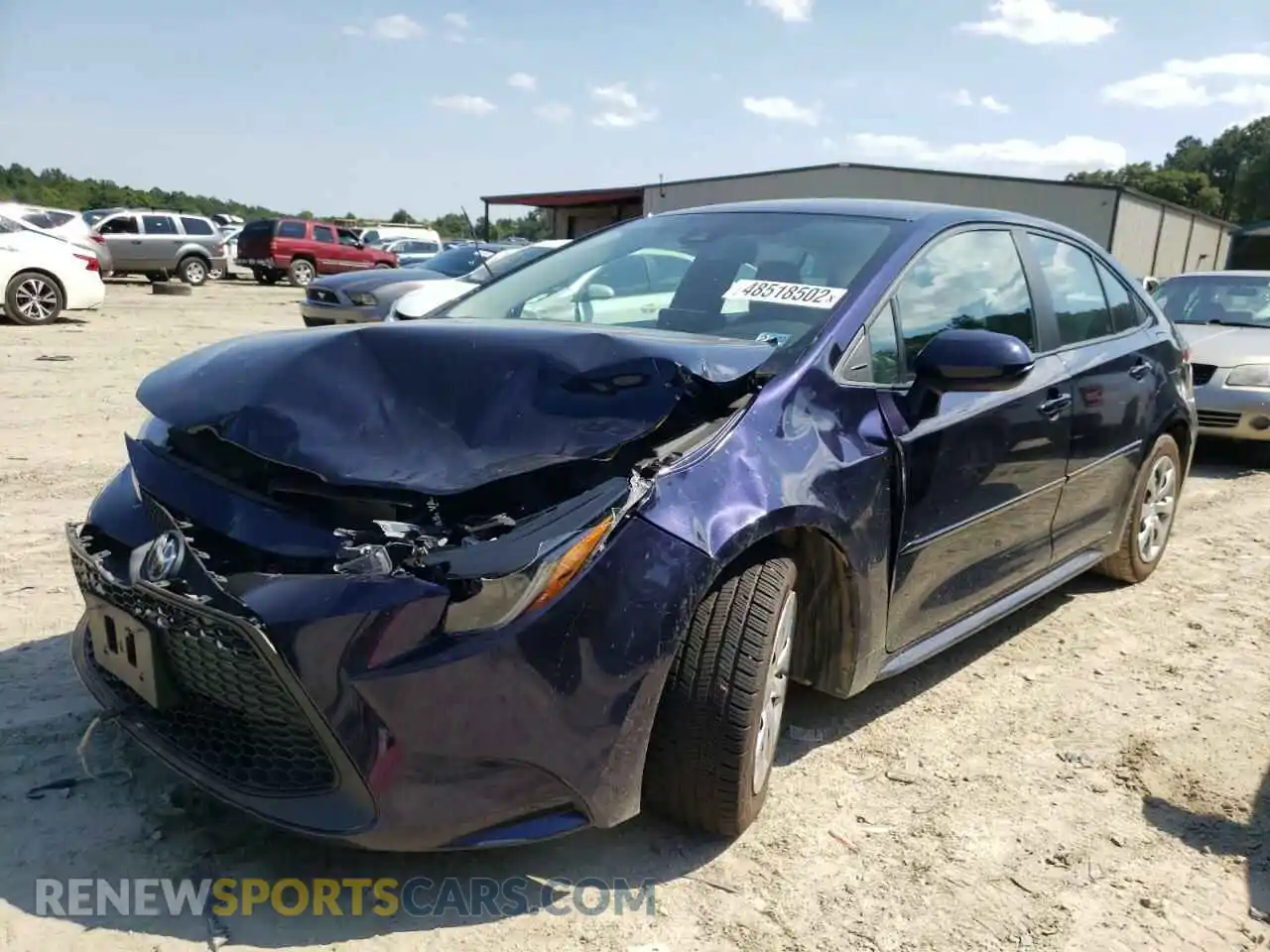 2 Photograph of a damaged car 5YFEPRAE0LP063660 TOYOTA COROLLA 2020