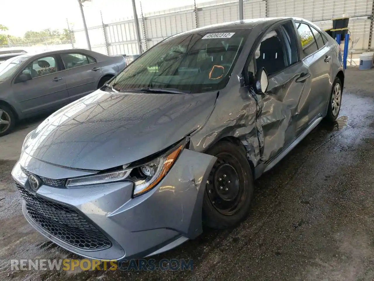 2 Photograph of a damaged car 5YFEPRAE0LP074674 TOYOTA COROLLA 2020