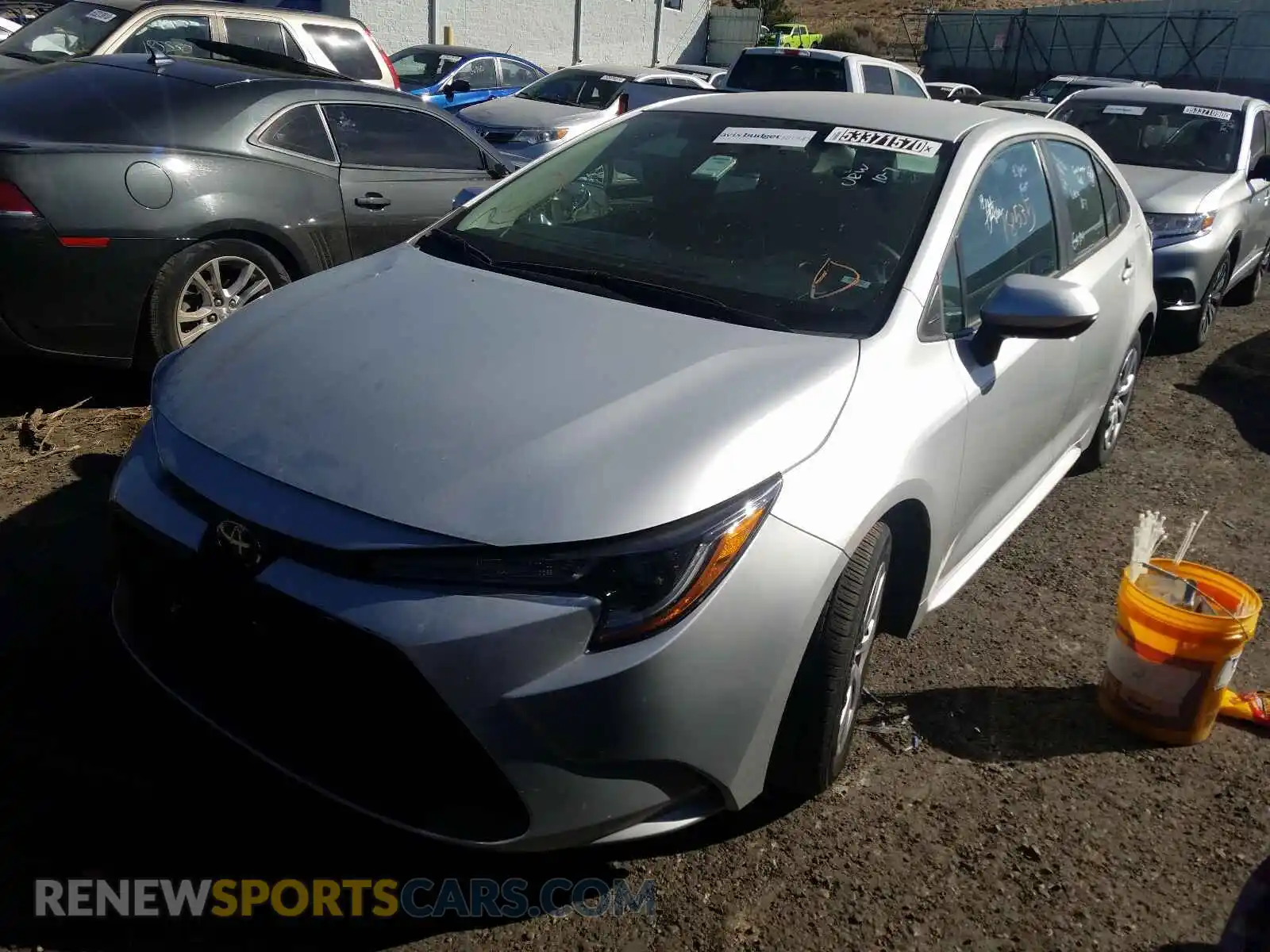 2 Photograph of a damaged car 5YFEPRAE0LP076148 TOYOTA COROLLA 2020