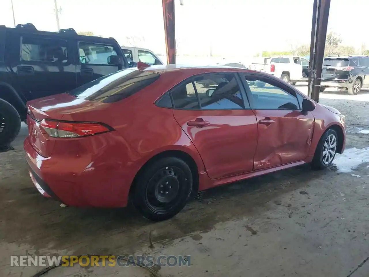 3 Photograph of a damaged car 5YFEPRAE0LP081222 TOYOTA COROLLA 2020