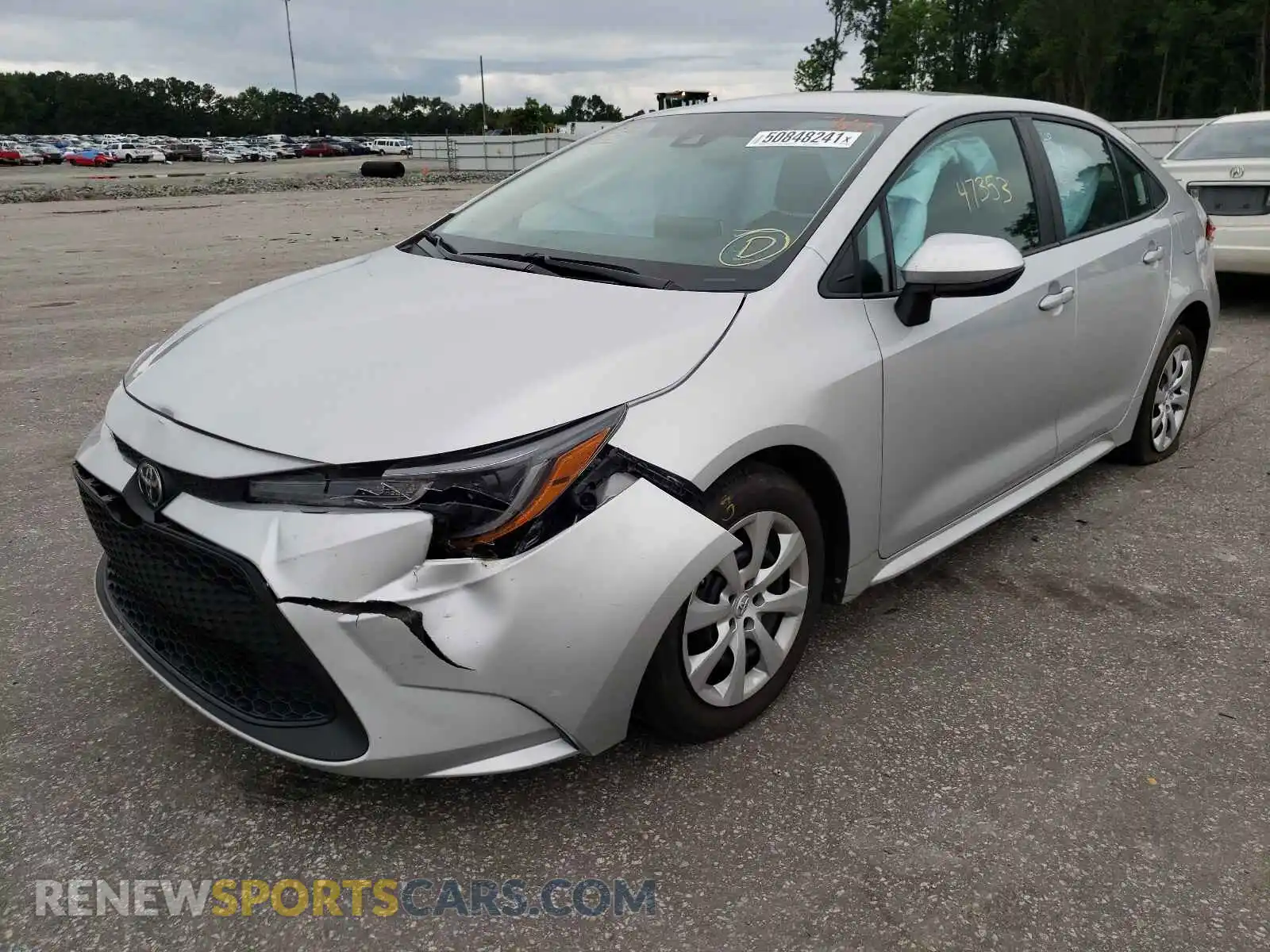 2 Photograph of a damaged car 5YFEPRAE0LP088560 TOYOTA COROLLA 2020